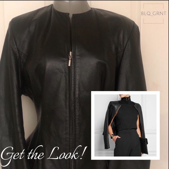 Ladies Genuine Leather Fitted Jacket - Picture 7 of 7